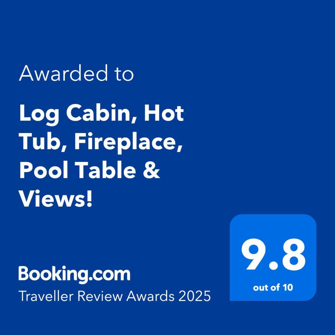 Log Cabin, Hot Tub, Fireplace, Pool Table & Views! Sevierville Kültér fotó
